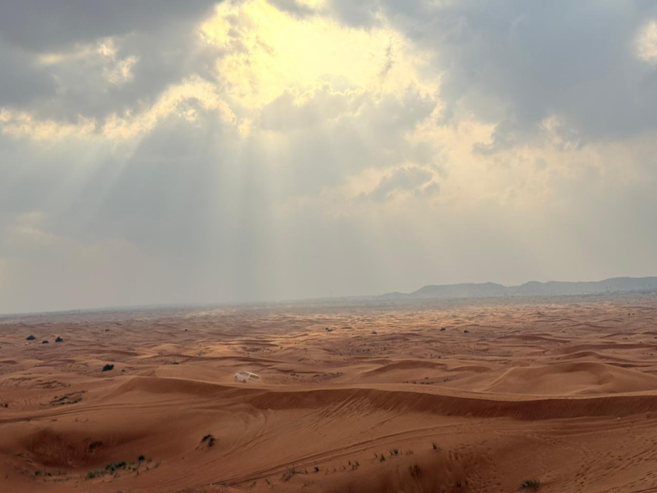 desert safari image above sun